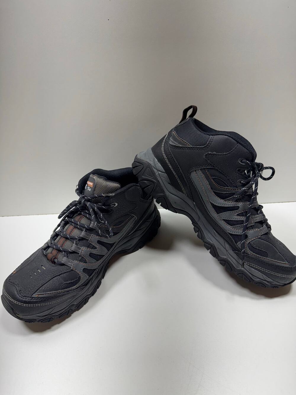 Skechers M Fit Sneaker Mens Shoes Sz 9 Lace Up SN 50120 BKCC Leather/Synthetic